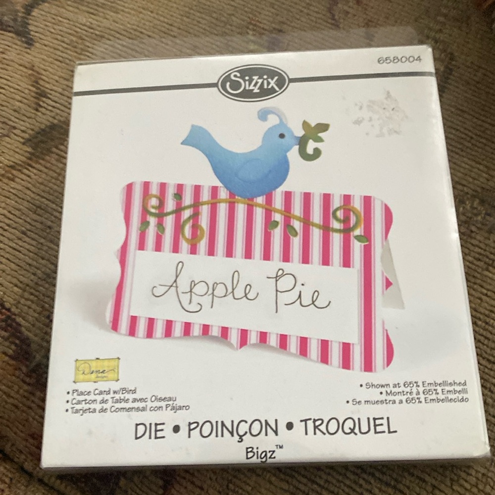 Sizzix Bigz Place Card with Bird Arts & Crafts Die Cut